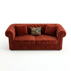 Comfy 2-Seater - Velvet Dark maroon