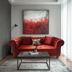 Comfy 2-Seater - Velvet Dark maroon