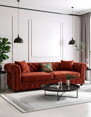 Comfy 2-Seater - Velvet Dark maroon