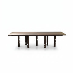 Realite Dining Table (10 Seater) - Dark Brown Polish - ROVE PAKISTAN
