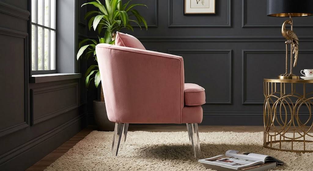 SERANO WINGCHAIR - Velvet Light Pink (VF- 814-20)
