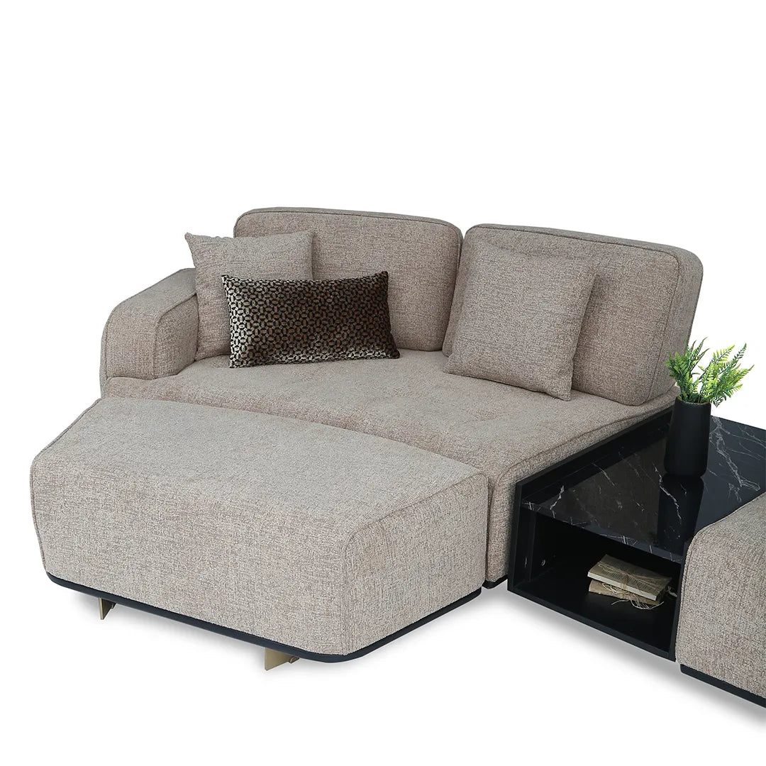 Icon 4 Seater Sofa - With Coffee Table & Pouff - ROVE